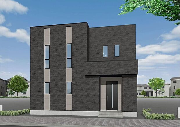 【タマタウン矢野南3号地_外観パース】※完成イメージ図になります。