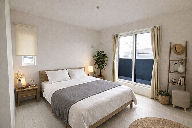 【主寝室】※画像はAIにより家具・家電を配置しております。