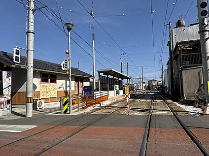 とさでん交通後免線　後免町 約1100ｍ
