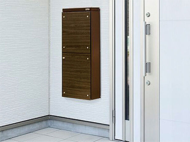 【宅配ボックス】宅配ボックスを設置することで、再配達や受取の待ち時間の手間を省くことで自由な時間を創り、ストレスフリーなライフスタイルをご提案します。(画像はイメージです)