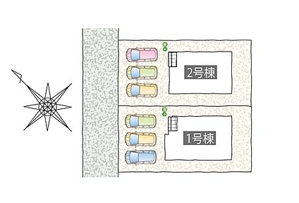 区画配置図（外観・分譲地）
