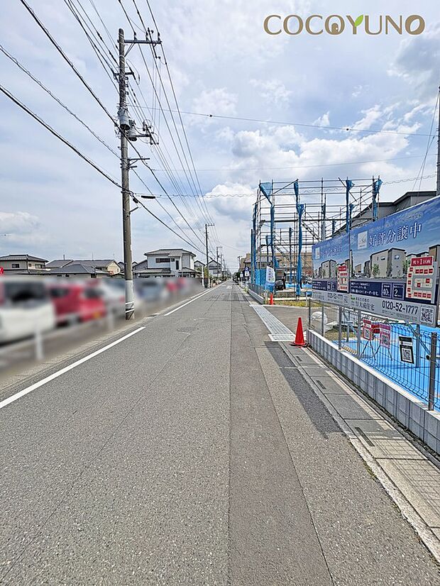 【No.15】接道6ｍの公道です。
現地写真2026.6.19撮影