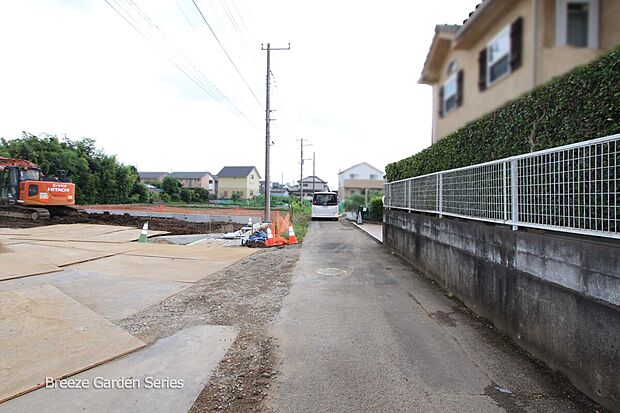 【現地写真】前面道路5.4m 現地写真2026.7.6撮影(造成工事中)