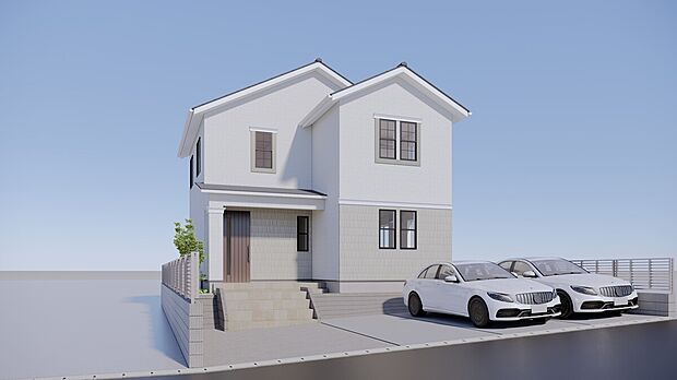 【123号地参考外観パース】※外観はお客様が自由に決定できます。