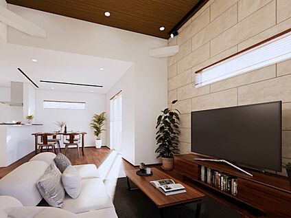 【LDK/室内パース】