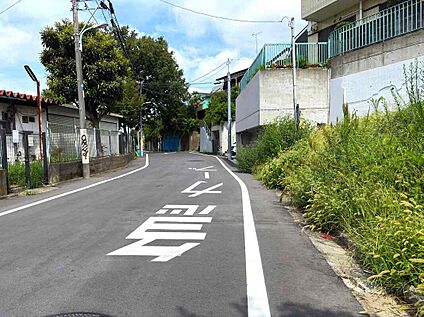 【前面道路を含む現地写真】