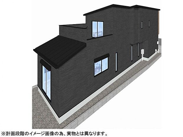 外観イメージパース カースペースは並列2台分あります♪