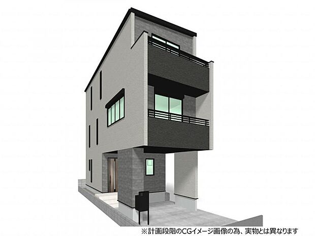 ◆1号棟外観完成イメージ◆室内の快適さ深まる高断熱型Low-E複層ガラス！網戸標準装備！施錠解錠がラクなスマートロックシステムFamiLock採用！