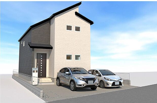 【外観】2号棟 完成イメージパース