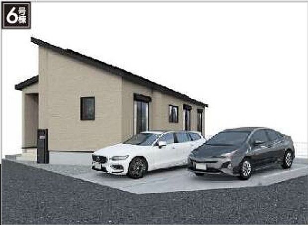 【外観】6号棟　完成イメージパース