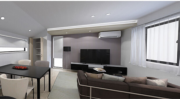 【【リビングイメージ】】LDKは広々とした17.6帖の空間!
照明はダウンライトを取り入れたスッキリとした印象の室内を予定しています!