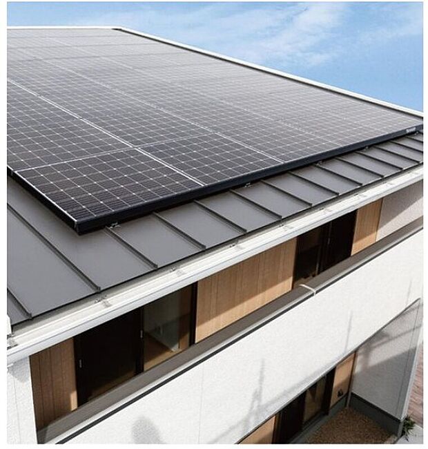 【太陽光発電システム】明るい昼間に発電し、余った電力は電力会社に売却。夜間は電力を買うなど、太陽の恵みである電力の売買を自動で行うシステムです。家計と地球環境にも、かしこいソーラーライフが実現できます。