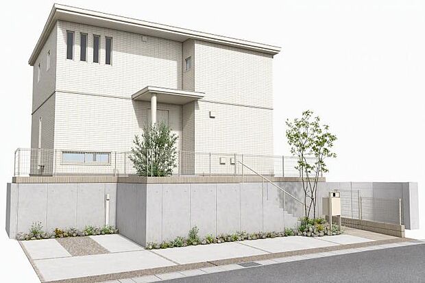 【11-22号地(外観イメージパース)】※イメージパースにつき、実際と異なります。