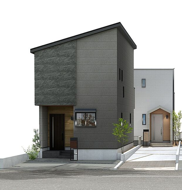 【C棟＆D棟　全景】手前がD棟　奥がC棟