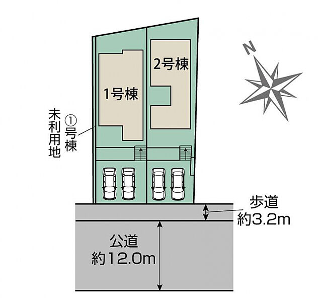 春日井市岩成台10丁目2棟　区画図