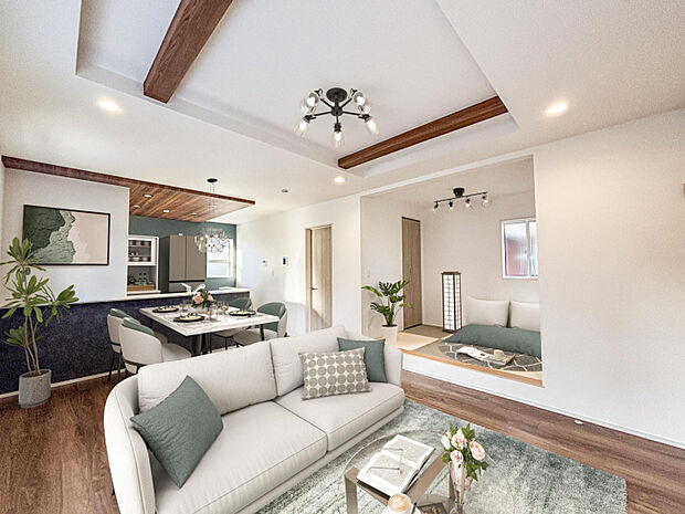 【リビング】家具はCGにて合成しております。　