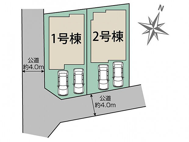 弥富市五明町築留2棟 区画図