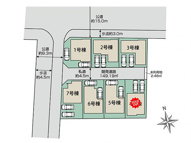 名古屋市南区砂口町7棟 区画図