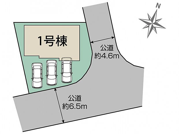 東海市富木島町新長口1棟 区画図