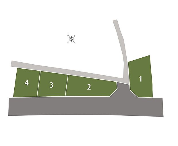 【SmileTownイオンタウン加古川前】約8.96m幅の南東側道路から風や光が届き、約45坪~60坪超のゆとりある広さの総4区画!全区画自由設計対応!周辺は住宅や畑が広がる、落ち着いた住環境です。