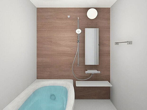 【バスルーム「リデア」】日常の疲れを癒やすここちのよいユニットバス。お手入れが簡単になる工夫が凝らされているため、手間をかけずに清潔さを保てます。