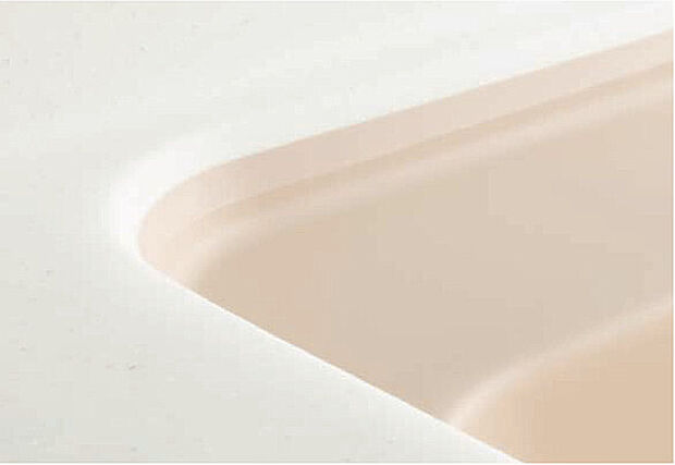 【キッチン「Bb」】温もりや柔らかさを感じさせるなめらかな質感の人造大理石。水アカが目立ちにくく、お手入れがカンタン。料理の時間も一層楽しくなります。