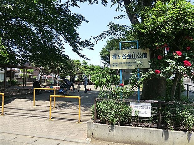 梶ヶ谷金山公園(約893m)
