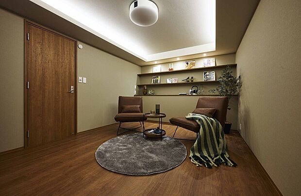 【【No.2】ミュージックバー】防音ドアとプロジェクターを備えた、地下の“ミュージックバー”。
落ち着いた灯りに身をゆだねながら、好きな音に酔いしれる贅沢なひと部屋です。