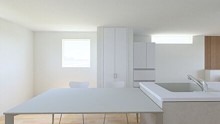 6人掛けのテーブルも置けるダイニング。 