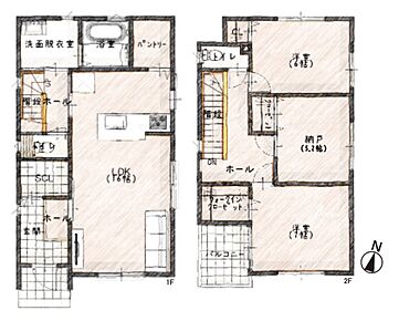 家族が集う日常が癒しになるプランニング。収納をたっぷりご用意しました。 