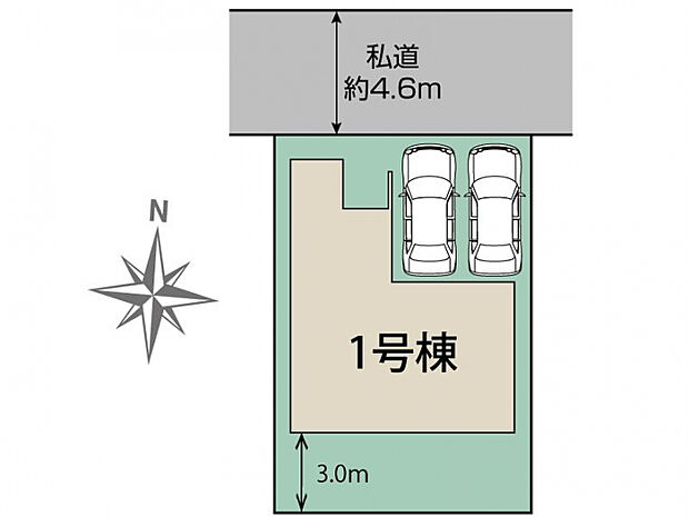 あま市上萱津白髭1棟 区画図