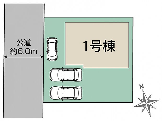 柏市酒井根3丁目1棟 区画図