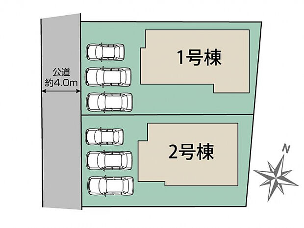 千葉市緑区あすみが丘2丁目2棟 区画図