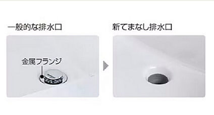 新てまなし排水口