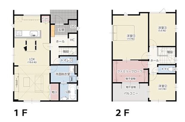 (10号地)、価格2448万円、3LDK、土地面積189.44m2、建物面積108.88m2