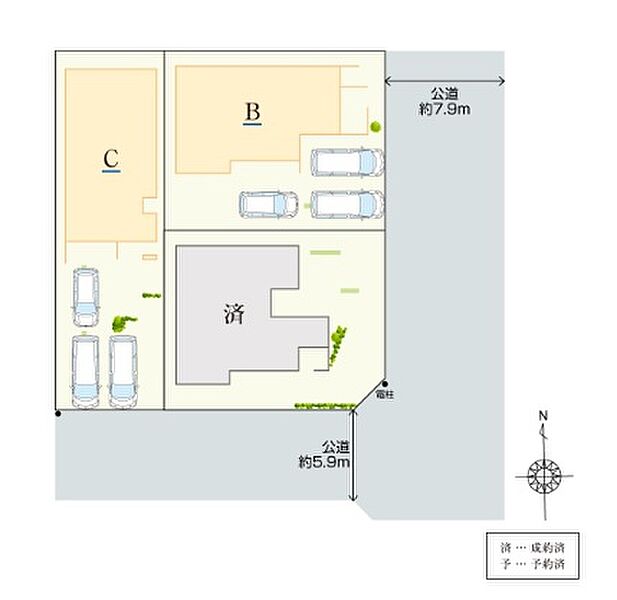 全体区画図
2025年1月に完成予定です。