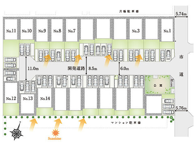 21区画(内ナイス株式会社分譲分19区画)