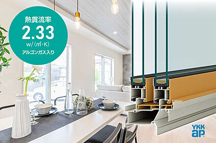 樹脂サッシ+LowE複層ガラス