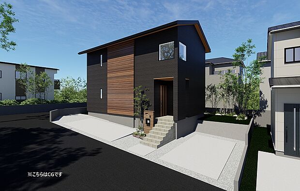 【22号地】イメージパース
家族の成長を見守る、3つの洋室と充実の収納力のあるお家
