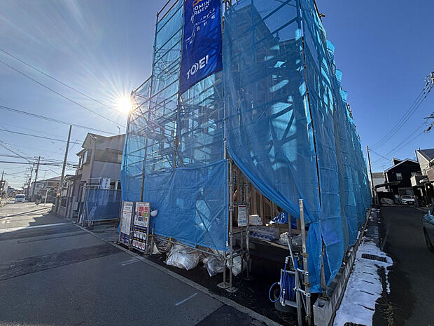【現地写真】※2026年2月上旬撮影 閑静な住宅街に限定3邸堂々誕生!