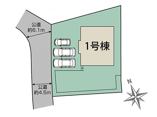 横浜市金沢区釜利谷西3丁目1棟 区画図