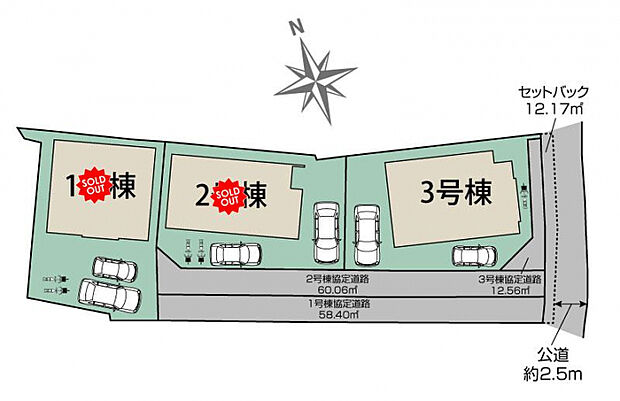 明石市魚住町中尾3棟 区画図