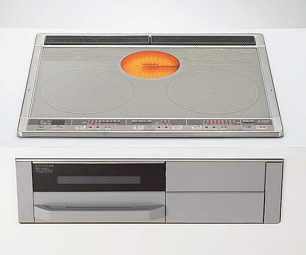 【【クリナップ】IHクッキングヒーター】炎を使わずに鍋そのものを発熱。高火力からトロ火までどんなお料理にも対応できるIHクッキングヒーター。