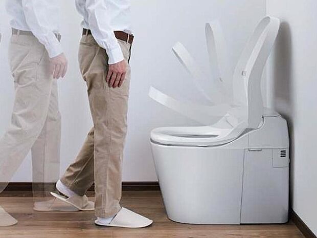 【その他画像】【便ふたオート開閉】人を検知して、便ふたが自動開閉。衛生面が気になる方でも、気持ちよくご使用いただけます。（1階のみ）