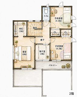 ２号地用　間取りプラン例　２階