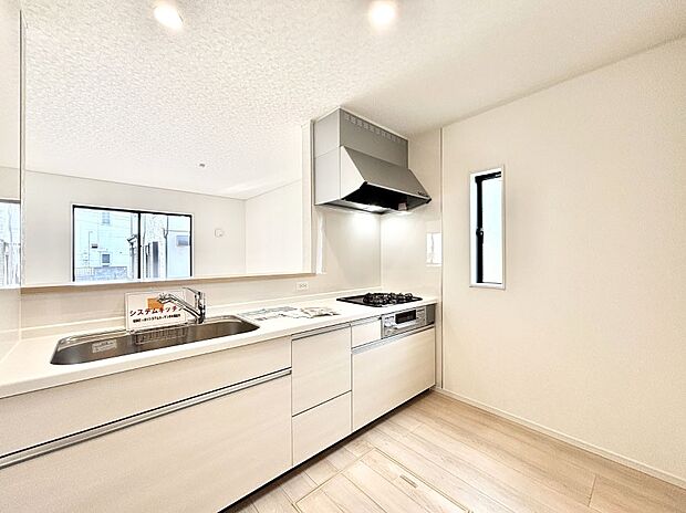 ゆとりあるキッチンではご家族と楽しくお料理ができます。