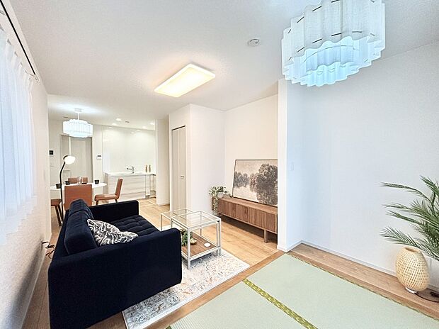 落ち着いた雰囲気のＬＤＫは家族みんなの快適空間