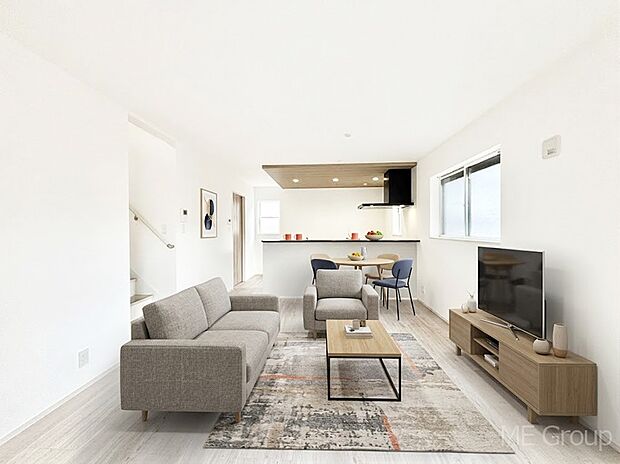 落ち着いた雰囲気のＬＤＫは家族みんなの快適空間※家具はCGです