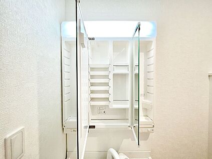 その他設備(三面鏡裏収納)