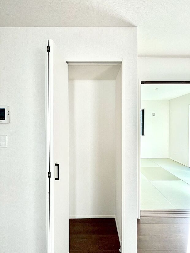 【その他設備(リビング収納)】リビング収納。ここに収納があると物が集まるLDKがスッキリ片付きそうですね。  